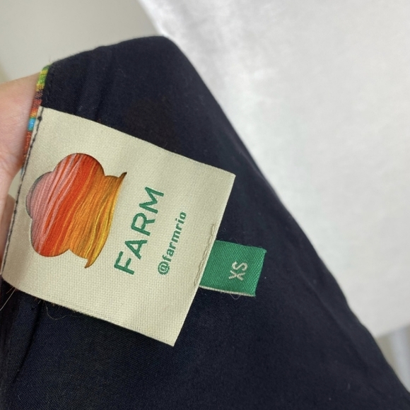 Farm Rio True Genuine Wrap Multicolor Cashew Mini Summer Vacation Dress xs - Picture 5 of 9